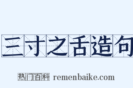 三寸之舌造句是什么意思的图片